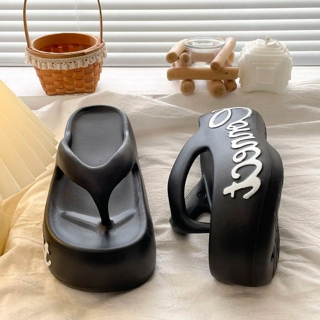 Lorilury 8cm Platform EVA Slides – Women's Height Boost Slippers