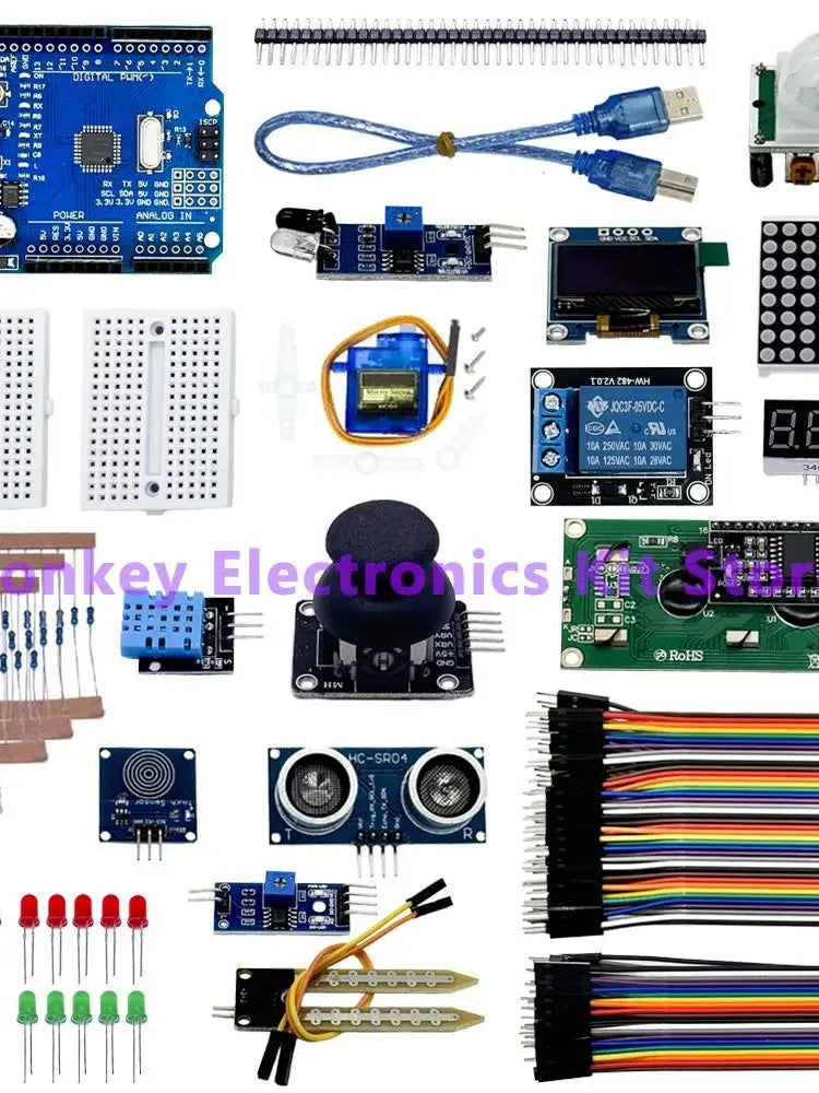 OLED Starter Learning Kit – R3 Board & LCD 1602 for Beginners