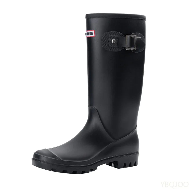 Women's Knee-High Waterproof Rain Boots | Anti-Slip Rubber