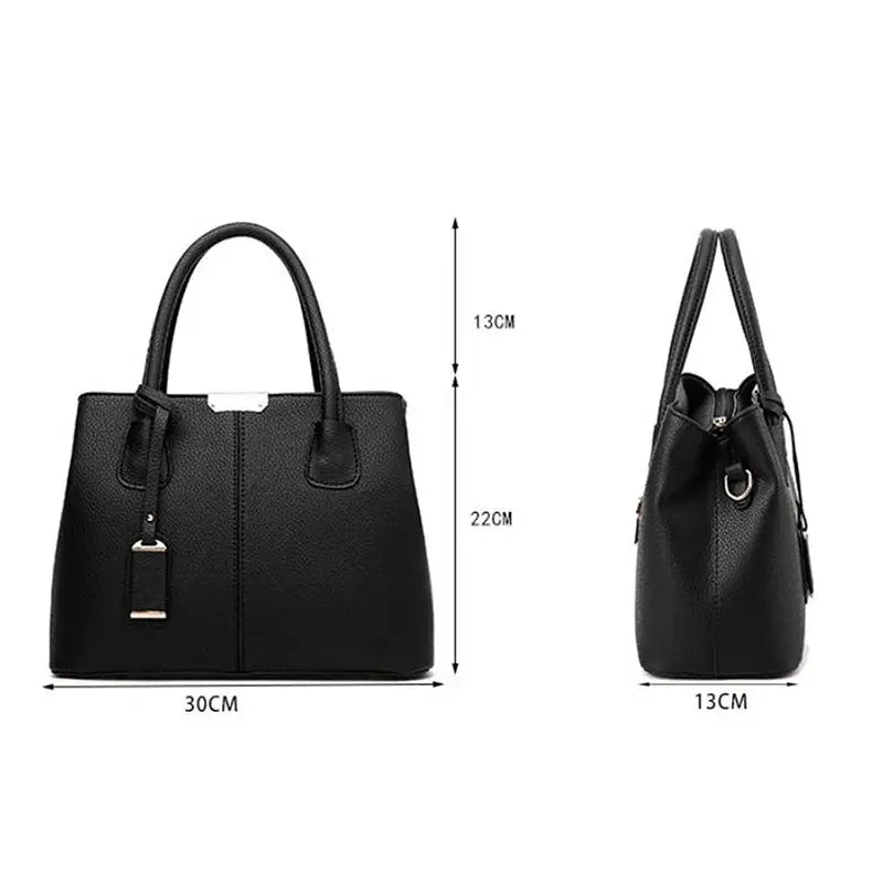 JETTING Women's PU Leather Tote Shoulder & Crossbody Bag