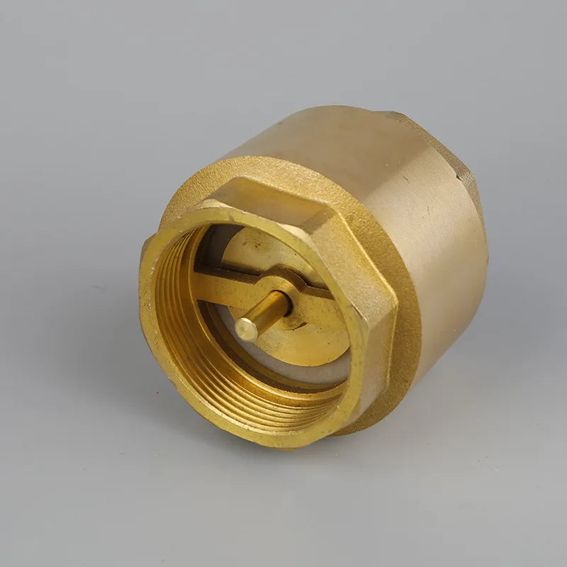 Brass NPT In-Line Spring Check Valve 1/2" 3/4" 1-1/2" Female