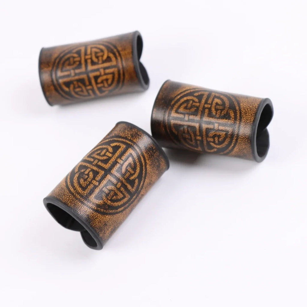 Unisex Retro Viking Celtic Knot Hair Ties Gothic Nordic LARP Cosplay