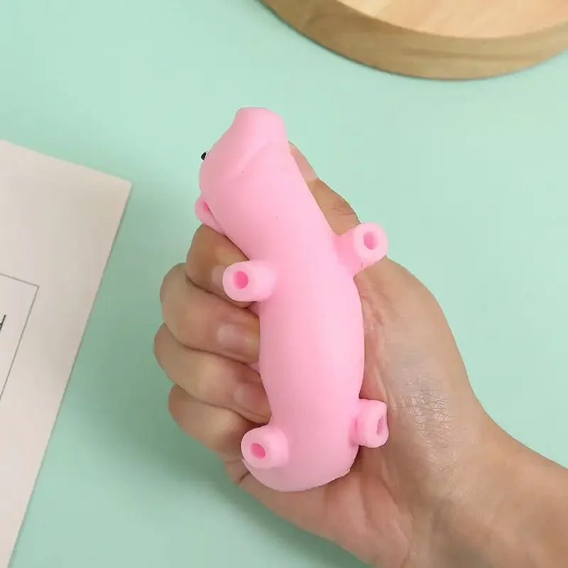 Stress Relief Kawai Pink Pig Figurines Miniature Pet Antistress