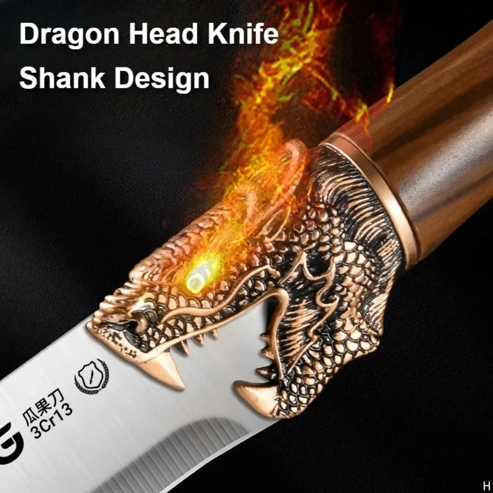 PLYS Dragon Head Stainless Steel Fruit Knife – Extended Handle