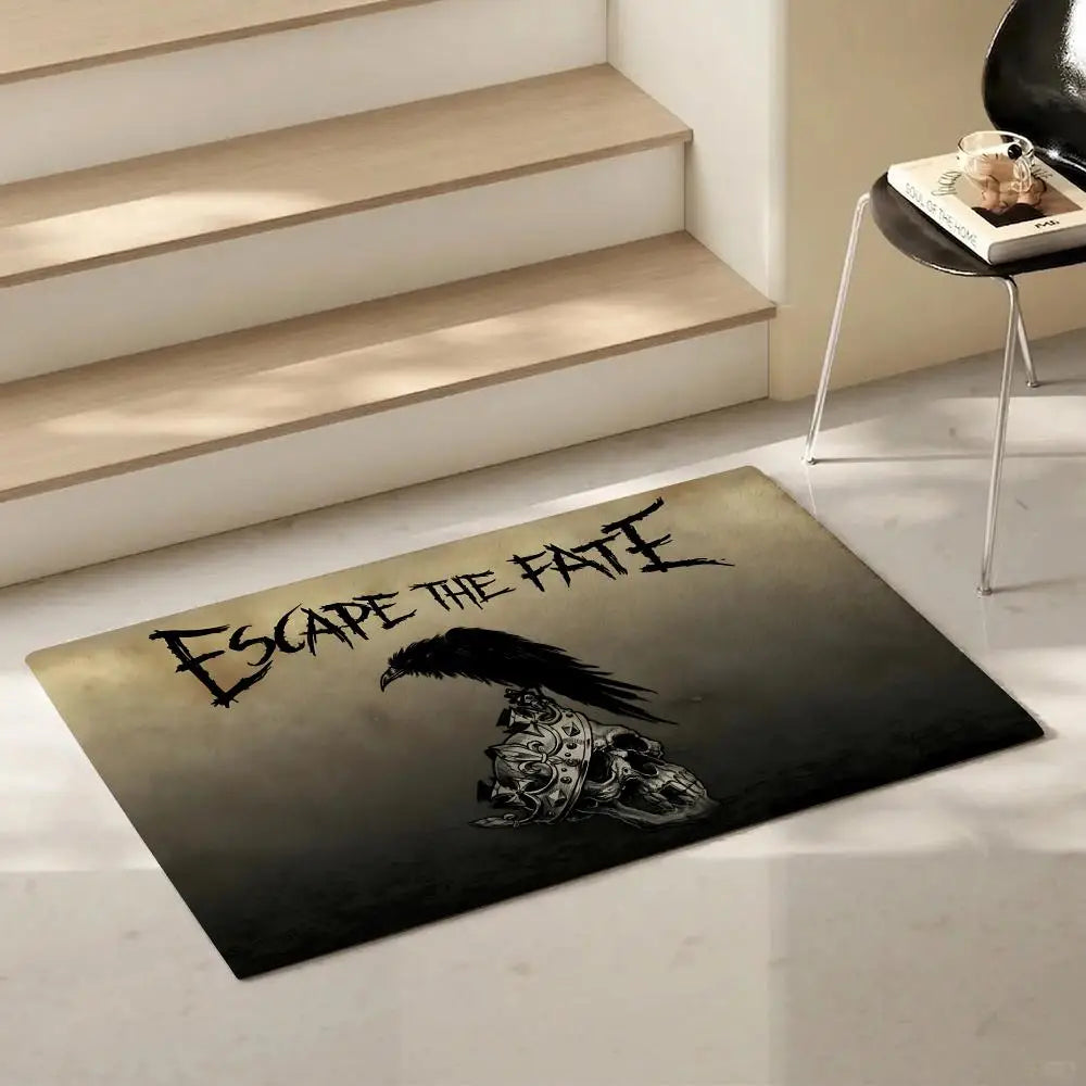 Escape the Fate Flannel Floor Mat – Non-Slip Soft Indoor Rug