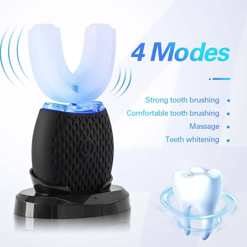 U-Shape Electric Toothbrush LED Display | 360° Sonic Whitening