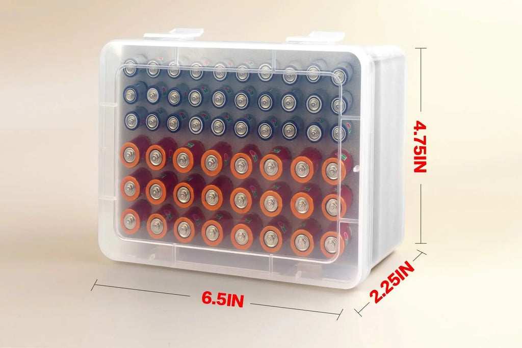 Battery Organizer Box – 54 AA & AAA Battery Storage Case