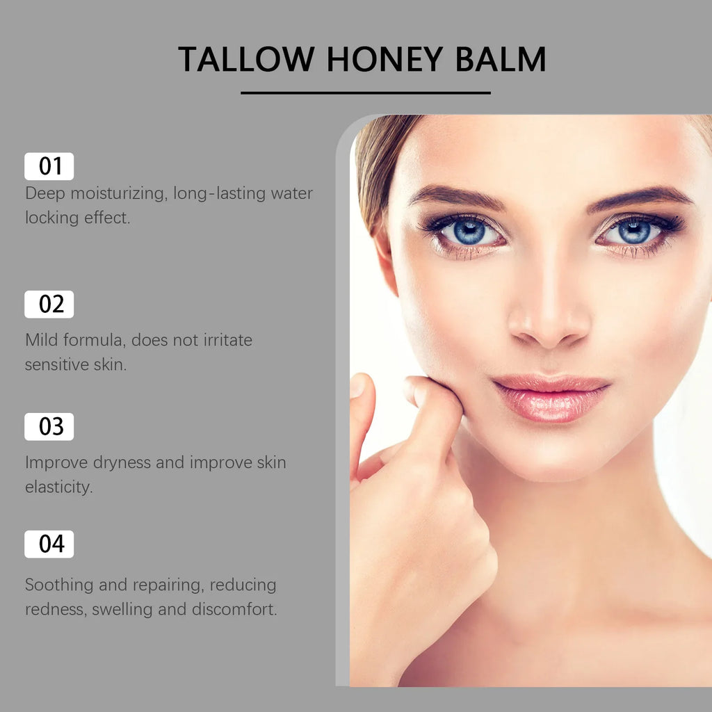 Beef Tallow & Honey Balm – Nourishing Skin Cream 100g