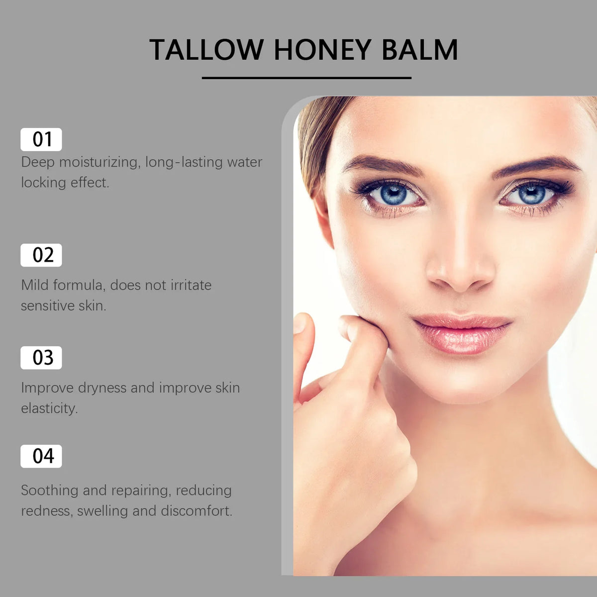 Beef Tallow & Honey Balm – Nourishing Skin Cream 100g