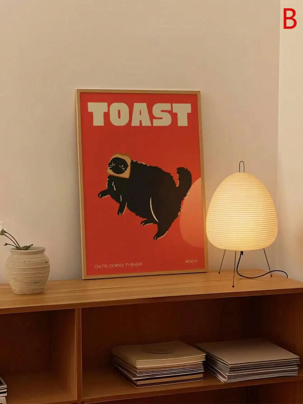 Funny Cat Ramen Sushi Canvas Poster | Japanese Wall Art