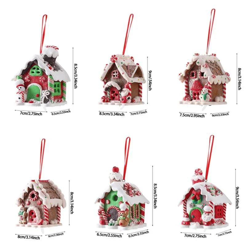 Christmas Gingerbread House Ornament – Xmas Tree Pendant