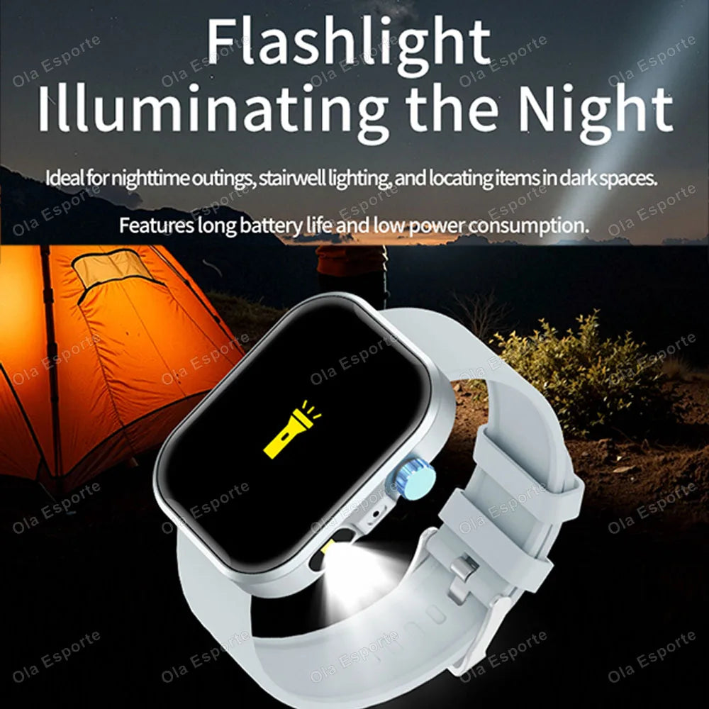 HT30 Smartwatch 2.01" HD | BT Calling, Flashlight & Fitness