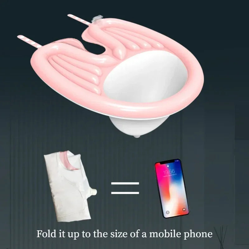 Inflatable Foldable Shampoo Basin – Portable Hair Washing Tub
