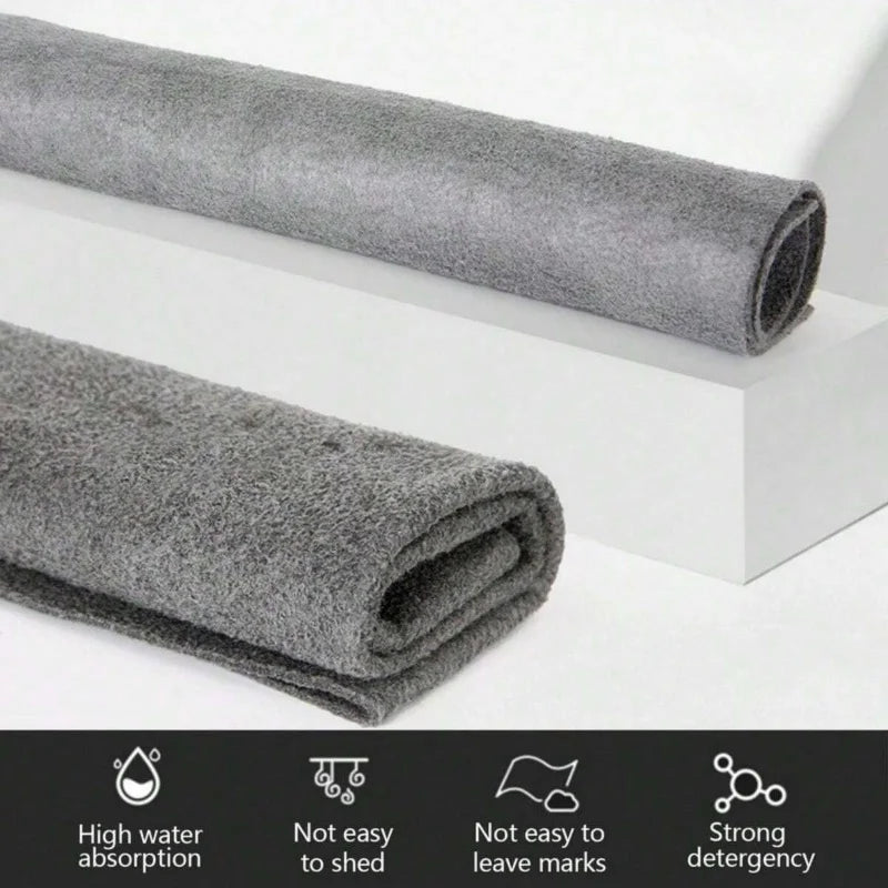 5 Thickened Magic Cleaning Cloth Microfiber Traceless Reusable Glass