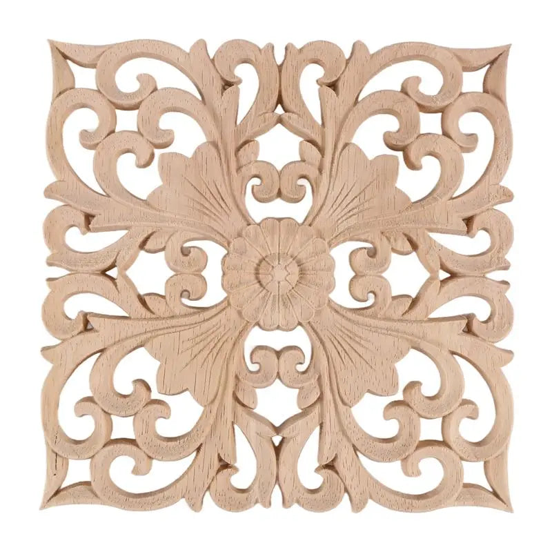 A36T-Wooden Decal Supply European-style Applique Real Wood Carving