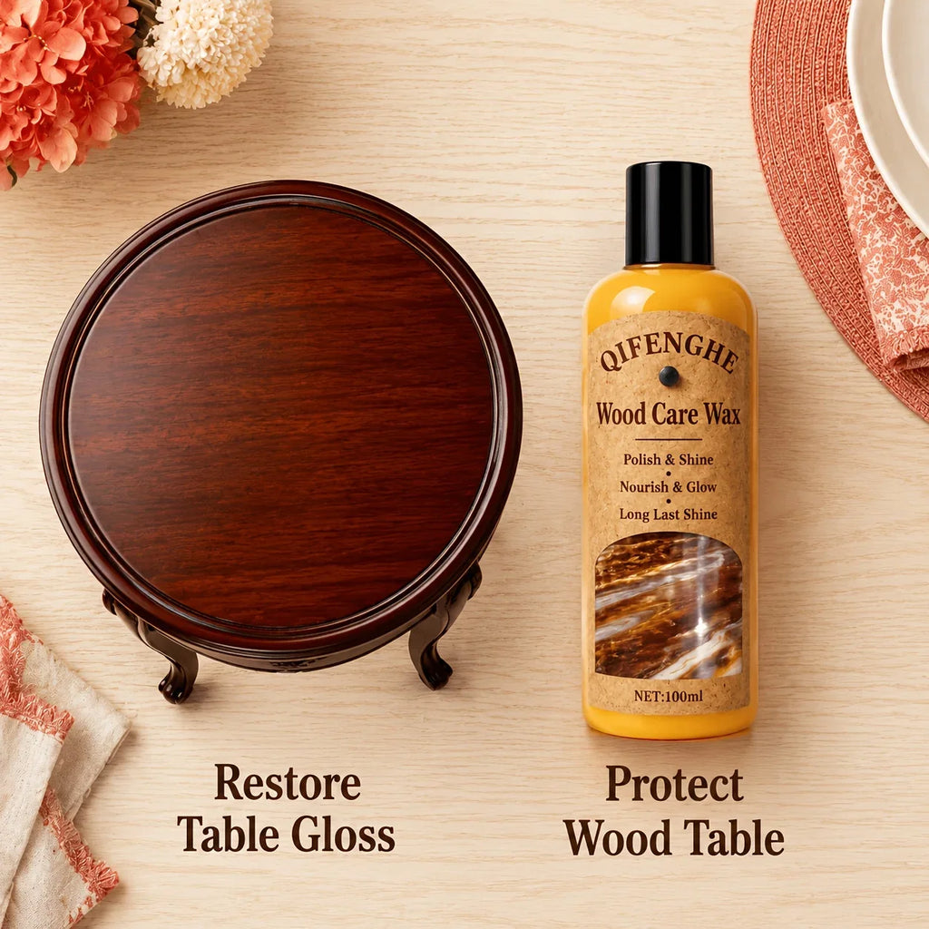 Wood Polish Wax with Coconut Oil – Shine & Water Protection