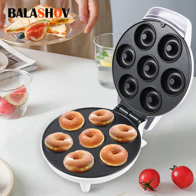 BALASHOV 7-Hole Mini Donut Maker – Non-Stick Doughnut Machine