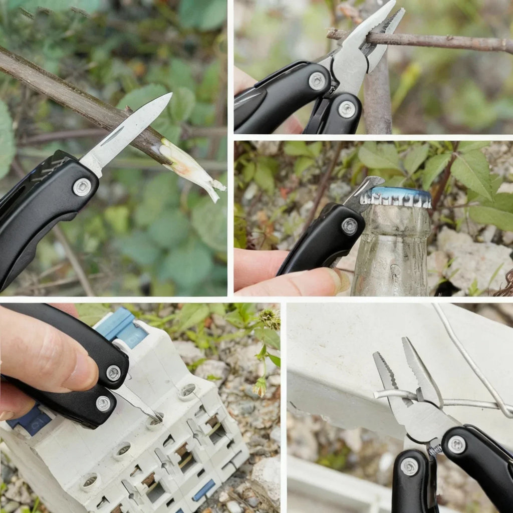 Stainless Steel Multi-Tool Pliers – Portable EDC Camping Kit
