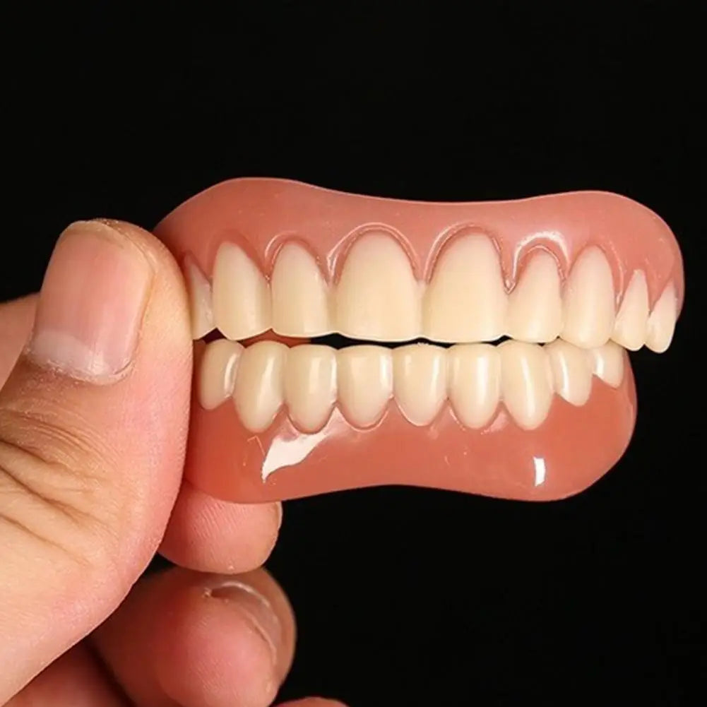 Soft Silicone Denture Kit – Upper & Lower Teeth Liner Set