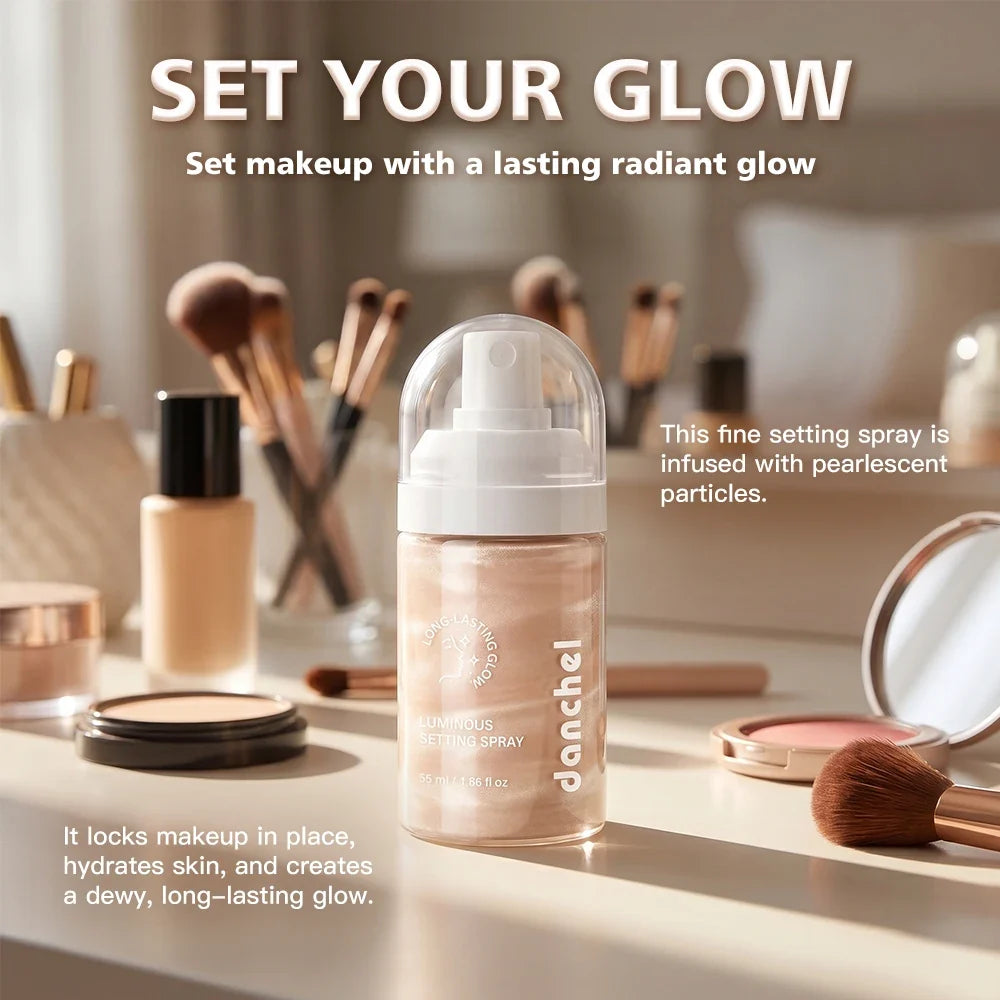Luminous Shimmer Setting Spray – Dewy, Long-Lasting Glow Mist