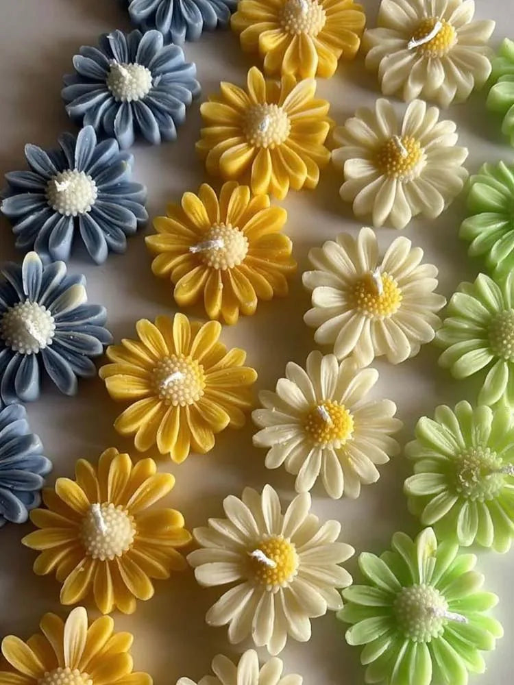 Daisy Silicone Candle Mold – DIY Flower Candle Making