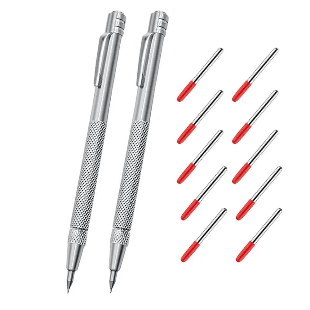 Metal Marking Pen Set 2 Pcs + 10 Tips | Tile & Construction