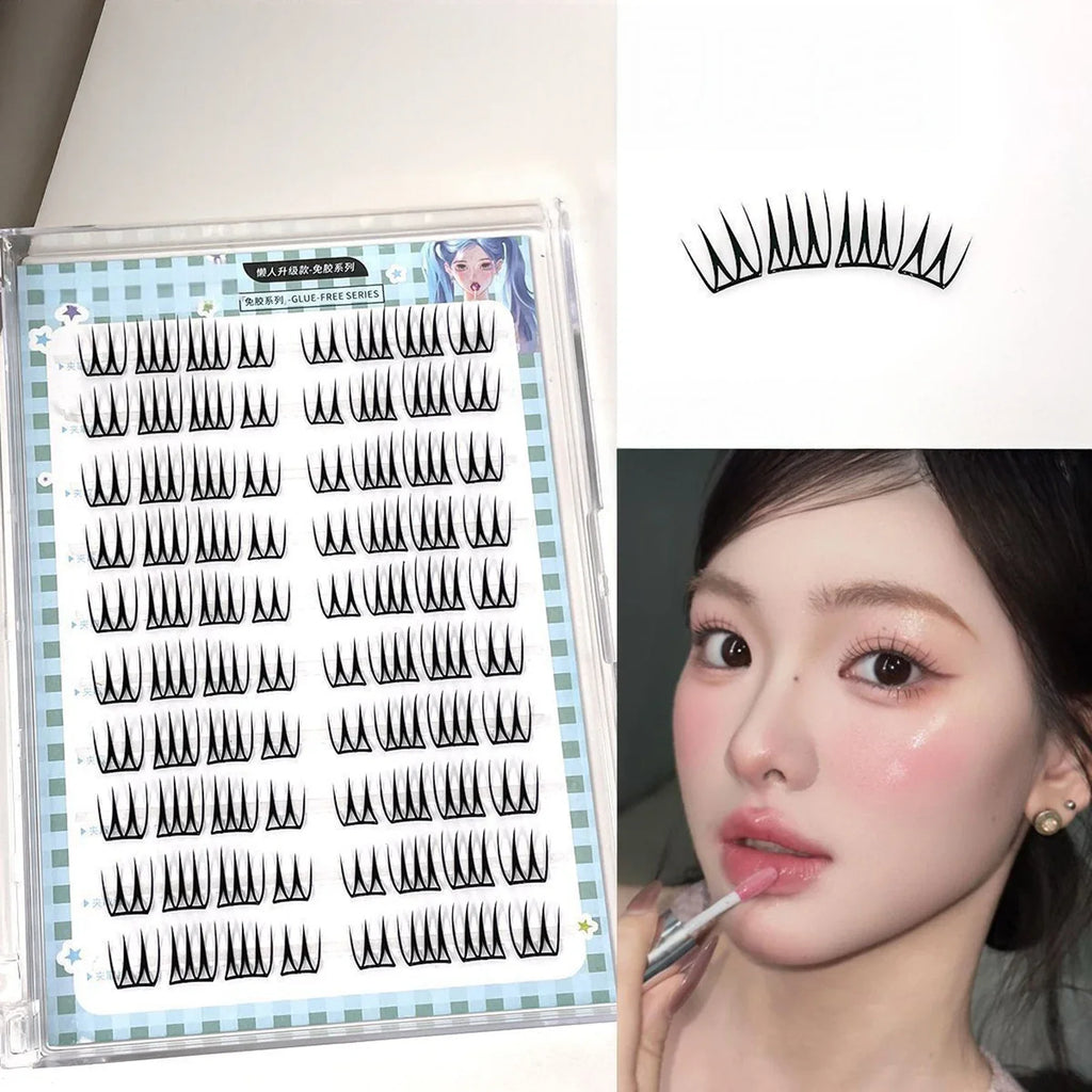 Wispy Self-Adhesive Cluster Lashes | 10-Row K-Beauty Style