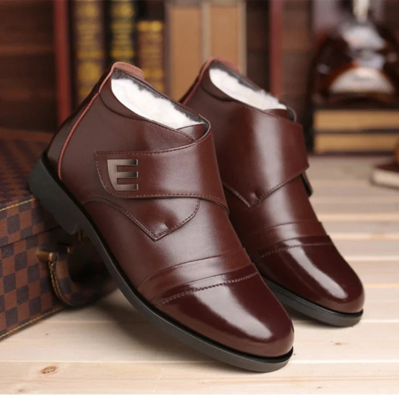 Men's Winter Plush Snow Boots – Non-Slip Ankle Boots
