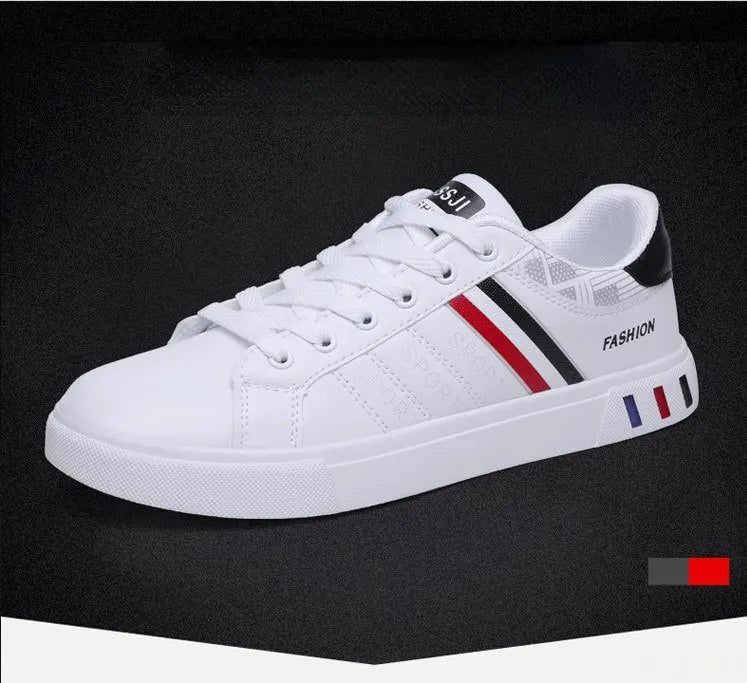 YBQJOO Flat Lace-Up Sneakers – Unisex Low-Top Casual Shoe