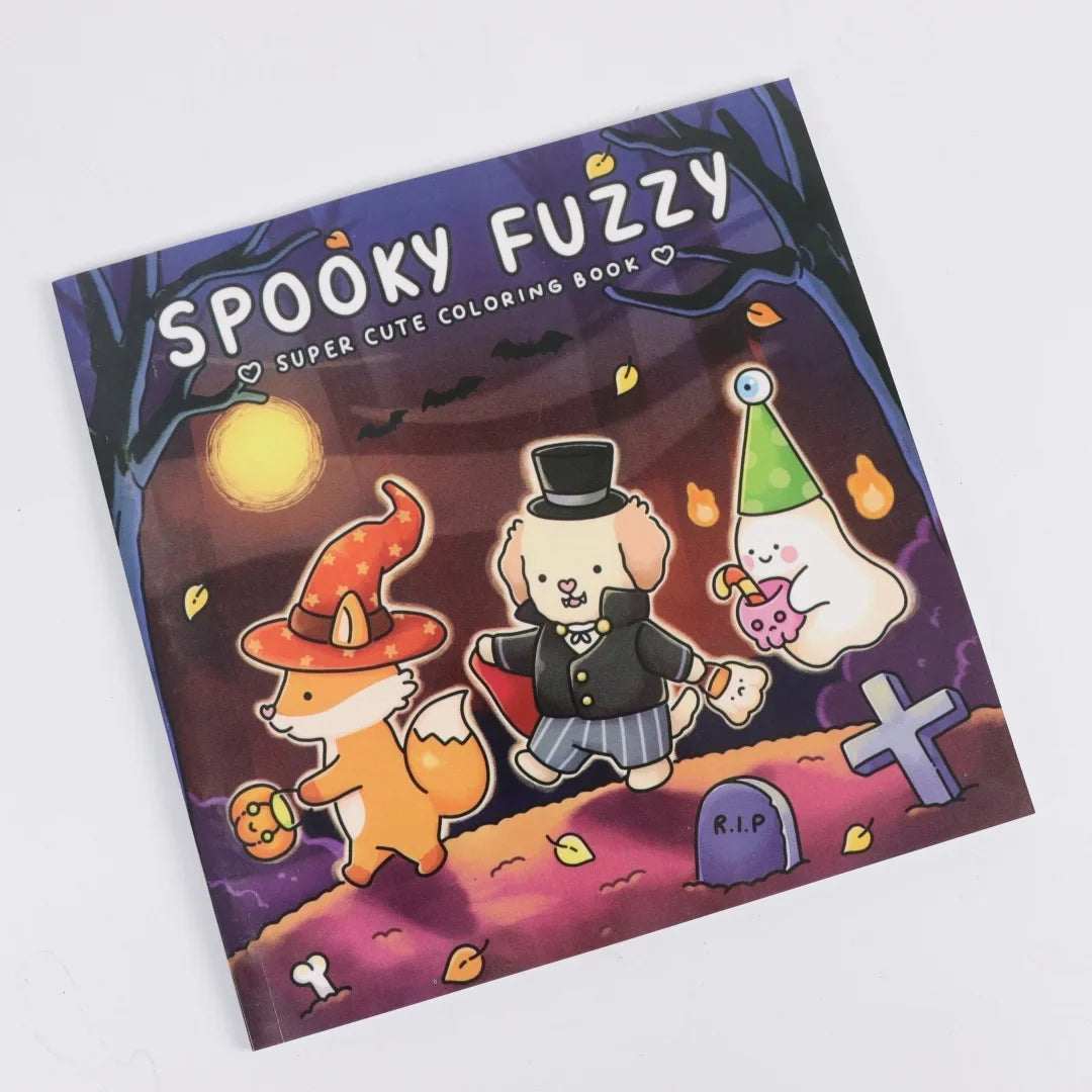 Spooky Fuzzy Cute Creepy Coloring Book Adults Teens Relaxatio