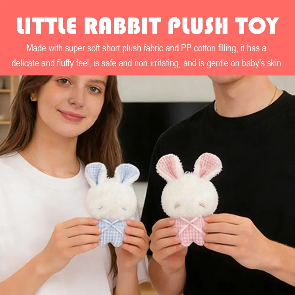 Mini Angel Bunny Plush Keychain – Kawaii Rabbit Stuffed Toy