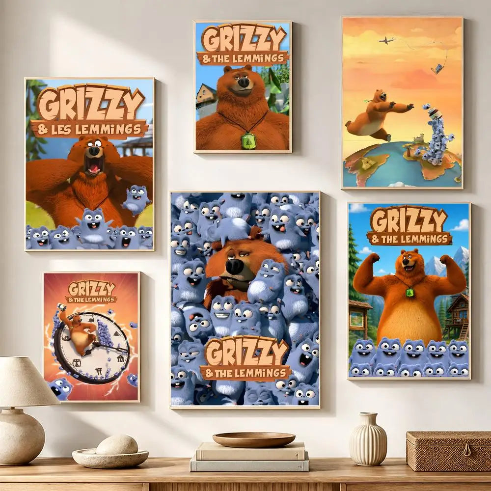 Berenstain Bears Waterproof PVC Poster Stickers | Wall Décor