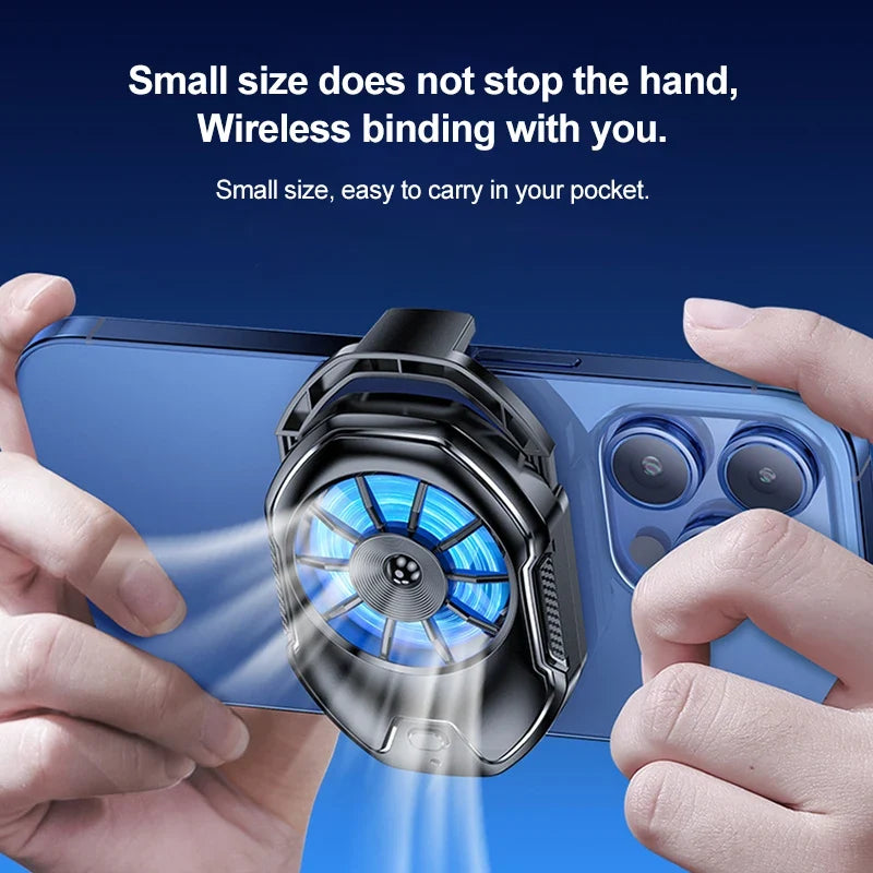 Cooler Cell Phone Fan Gaming Mobile Rechargeable Portable Cooling