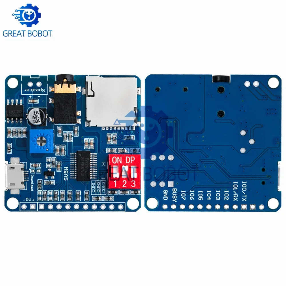 DY-SV5W 5W MP3 Voice Playback Module – UART I/O SD Arduino