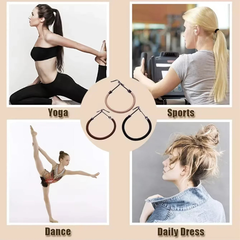 Elastic Hook Ponytail Hair Ties – Bungee Bands for Women