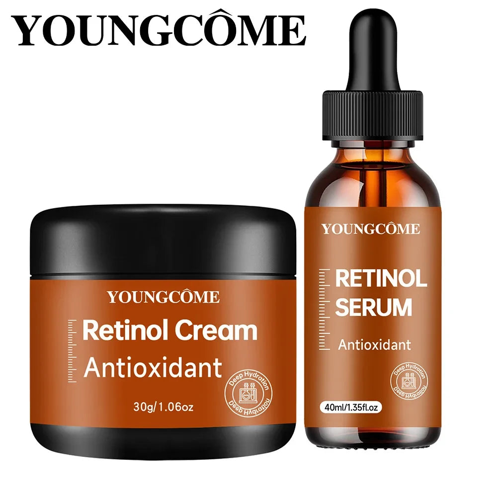 YOUNGCOME Retinol Cream & Serum Set – Anti-Aging Skin Care