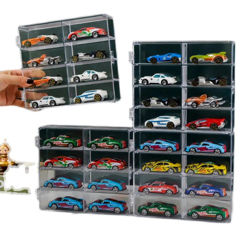 Acrylic Display Storage Cabinet – Dustproof, Stackable 1:64 & 1:32