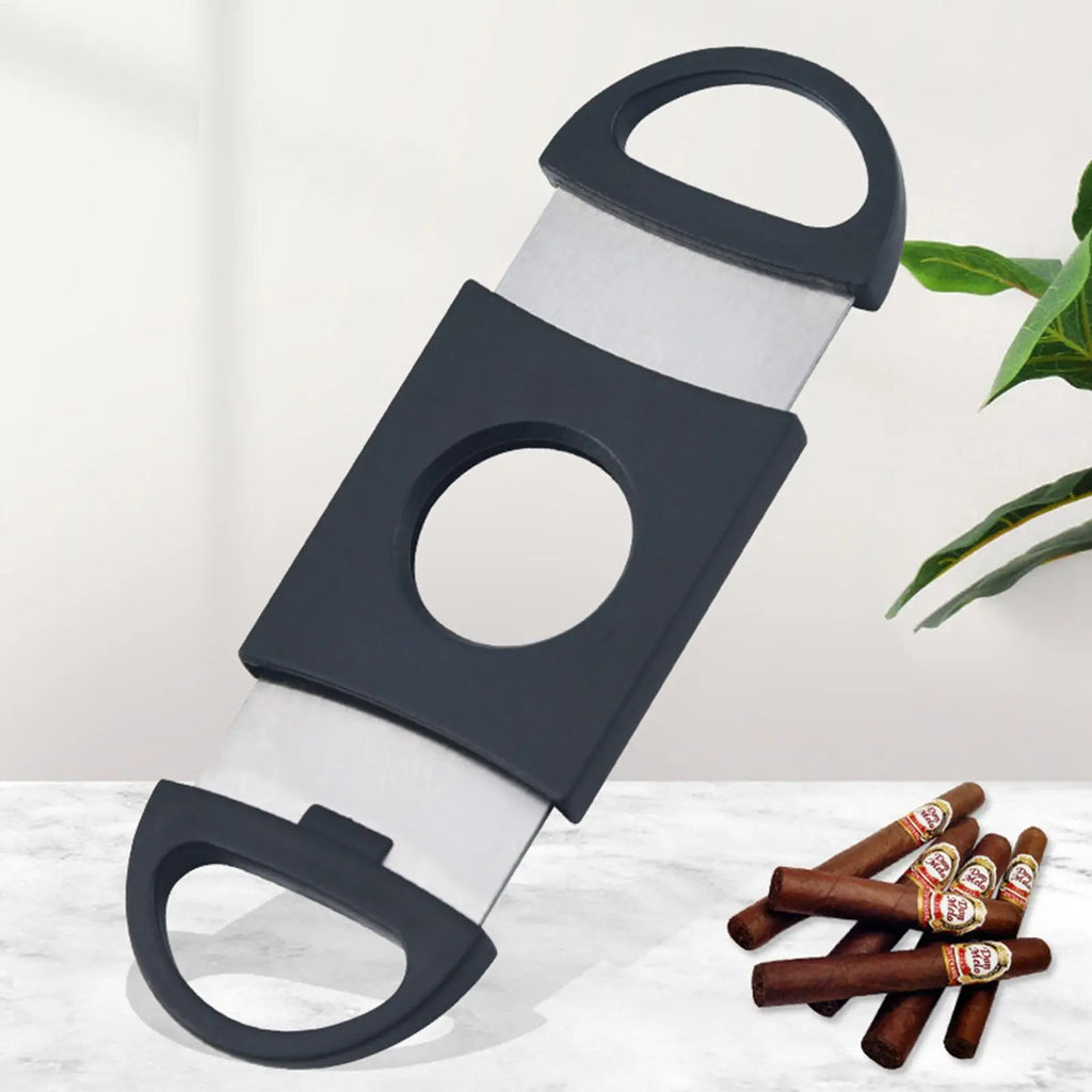 Double Blade Stainless Steel Cigar Cutter | Guillotine Style