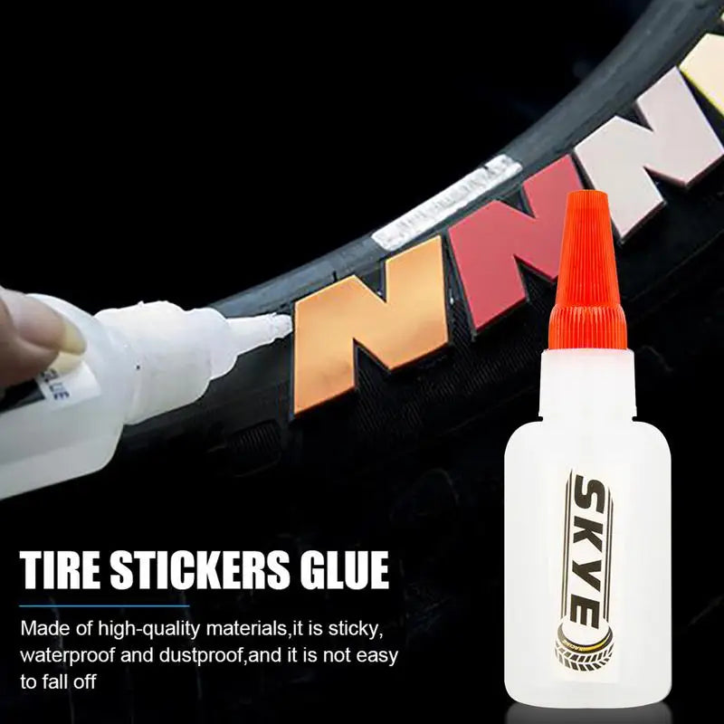 3D Tire Sticker Glue Car Waterproof Letter Sticky Stickers Special