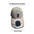 Solar Fan Baseball Hat – UV Protection Wide Brim Sun Hat