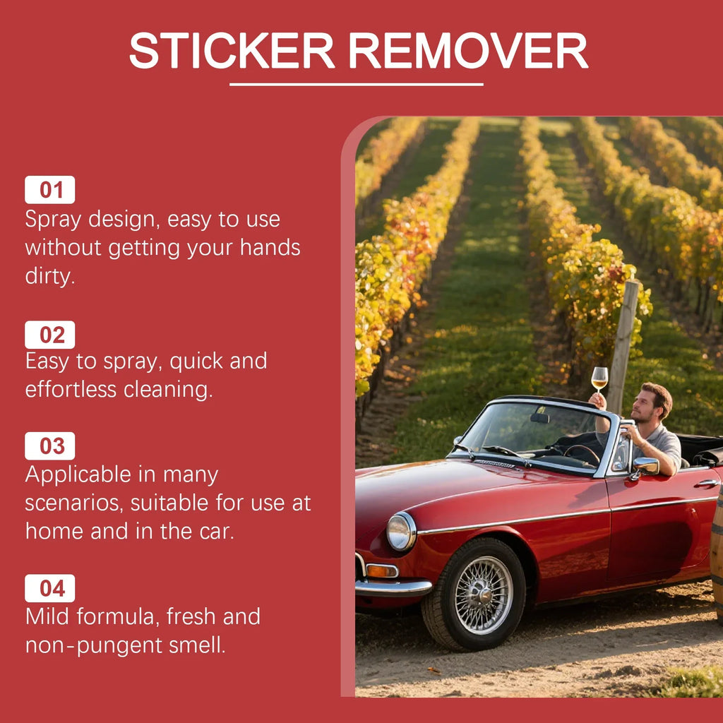Automotive Adhesive Remover Spray Kit | Car Decal Glue Cleaner