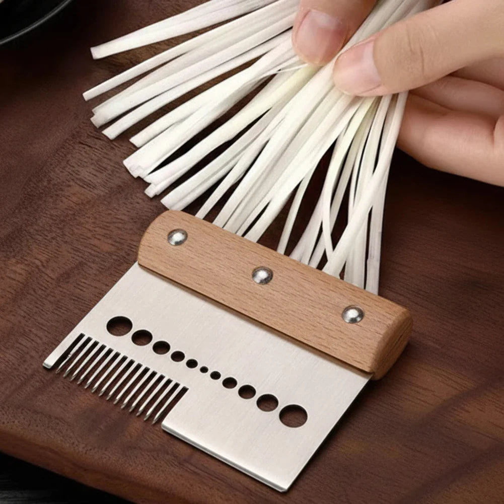 Multi-Blade Scallion Shredder | 304 Stainless Steel Julienne Tool