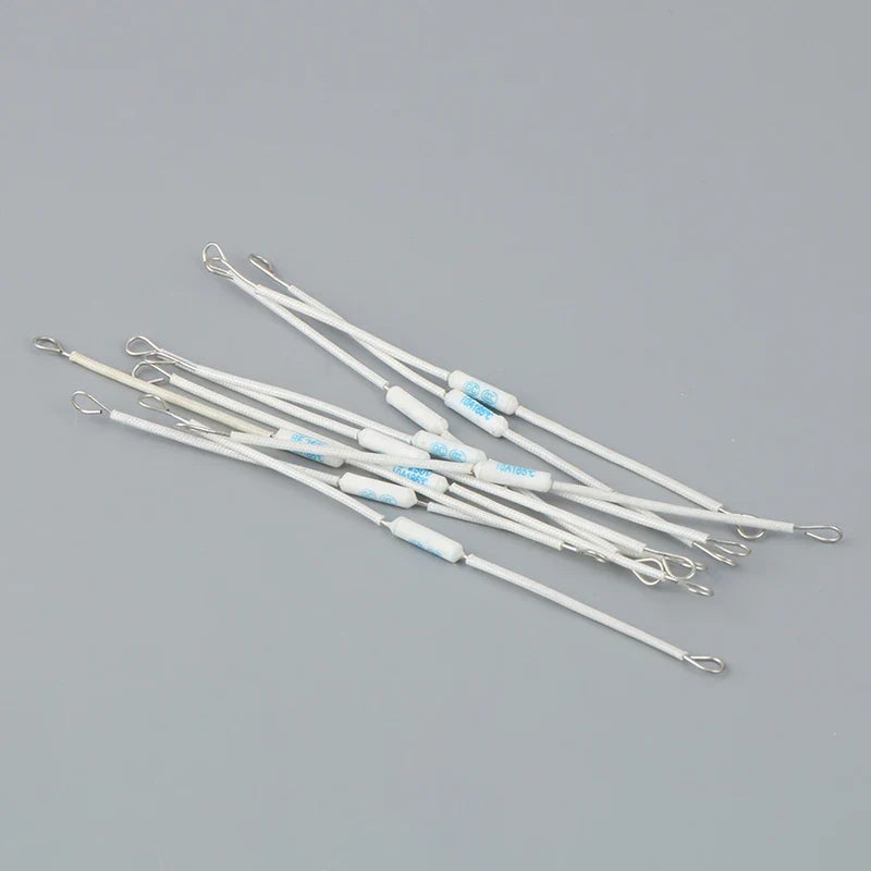 10-Pack RF250V 10A 185°C Ceramic Thermal Cutoff Fuse