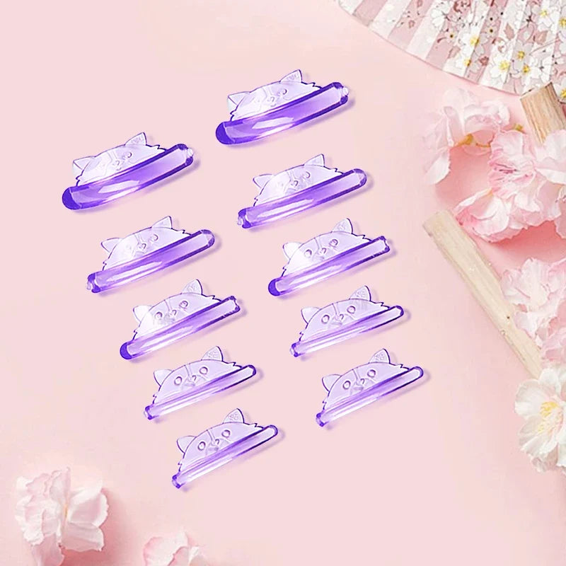5 Pairs C Curl Silicone Lash Lift Pads Sticky Eyelash Perm Rods
