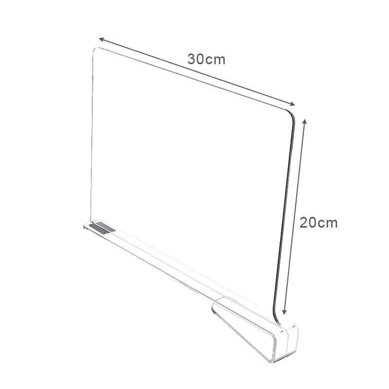 8 6 4 Transparent Closet Shelf Wardrobe Organizer Cloth Divider