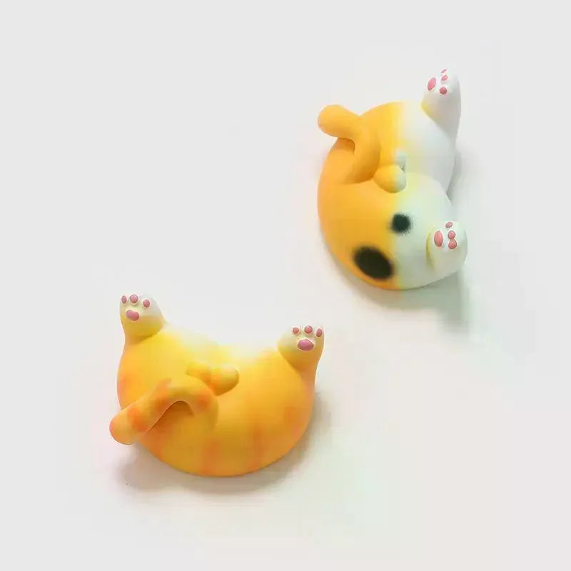 Cute Cat Butt Resin Fridge Magnets | Funny Cartoon Decor