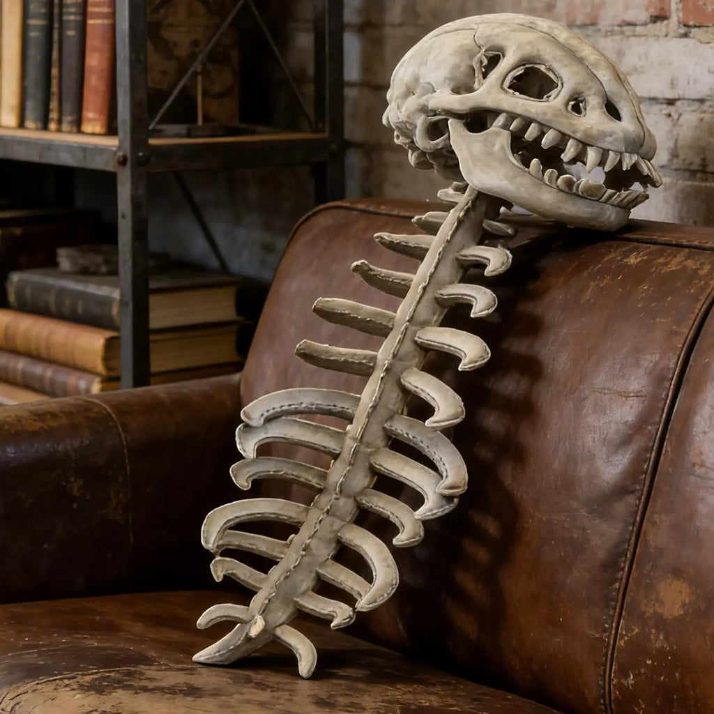 Dinosaur Skeleton Plush Costume – Kids & Adults Halloween