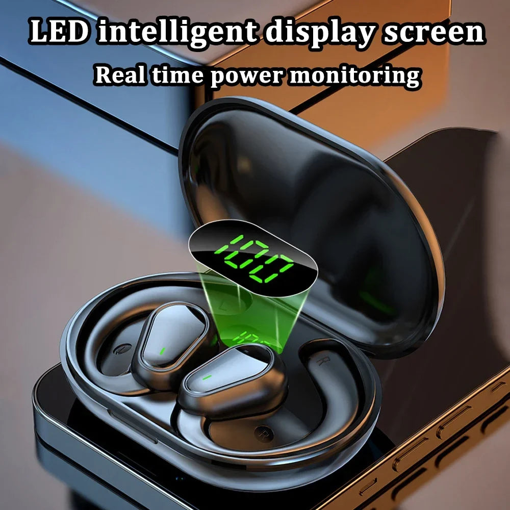 Bluetooth 5.3 Ear Hook Wireless Earbuds HiFi ANC IPX4