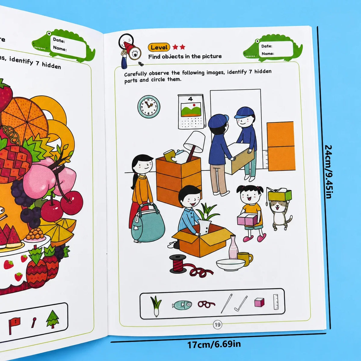 Hidden Pictures Look Find Book 32 Pages Kids Concentration Training