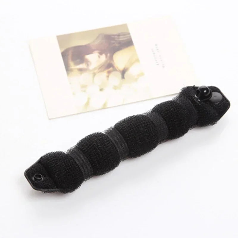 3-Set Hair Styling Kit – Sponge Bun Curler, Hairbands & Scrunchie